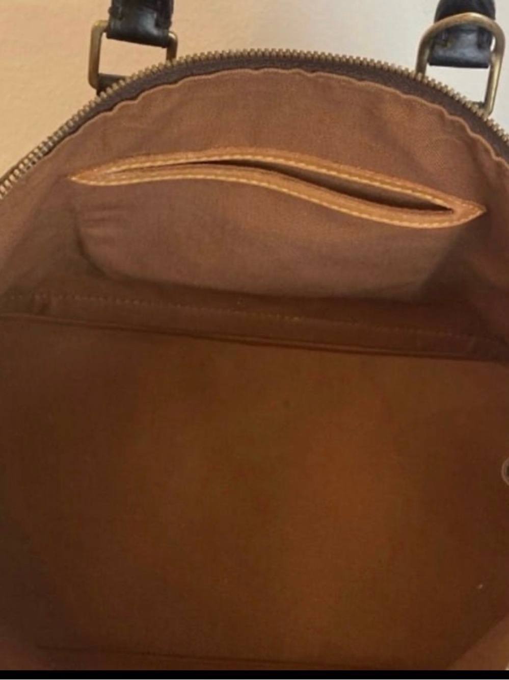 Louis Vuitton Brown Monogram Alma Satchel - Picture 5 of 8